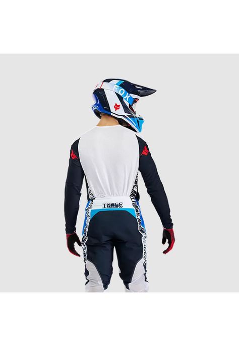 Polera Moto 360 Fade Azul Fox-3