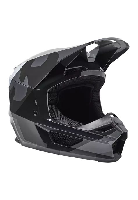 Casco Moto Niño V1 BKNR Camo Negro Fox-0
