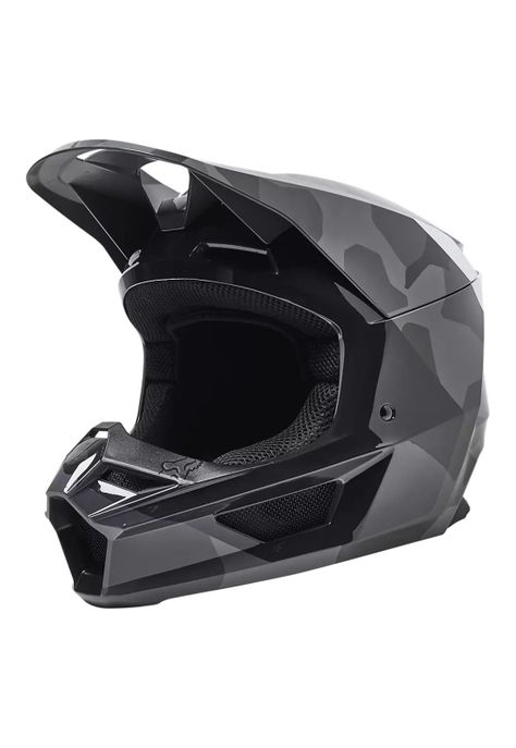 Casco Moto Niño V1 BKNR Camo Negro Fox-1