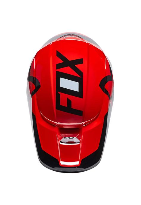 Casco Moto Niño V1 Lux Rojo Fox-2