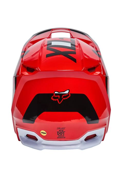 Casco Moto Niño V1 Lux Rojo Fox-3