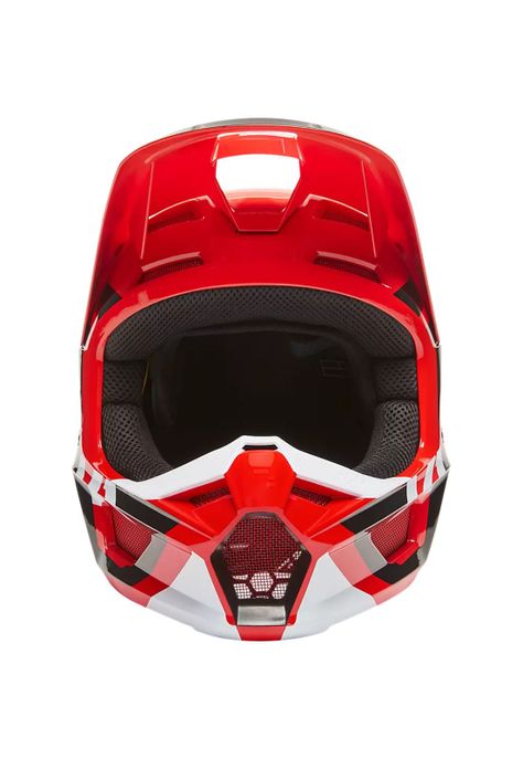 Casco Moto Niño V1 Lux Rojo Fox-4