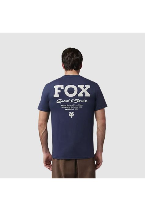 Polera Lifestyle Speed & Service Premium Azul Marino Fox-3