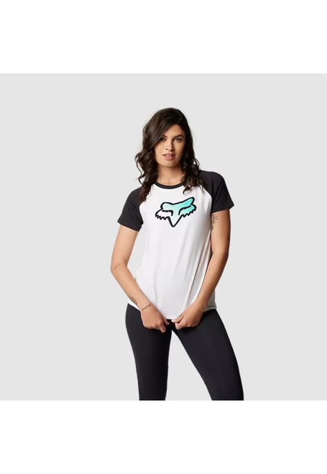 Polera Lifestyle Mujer Fgmnt Raglan Blanco Fox-0