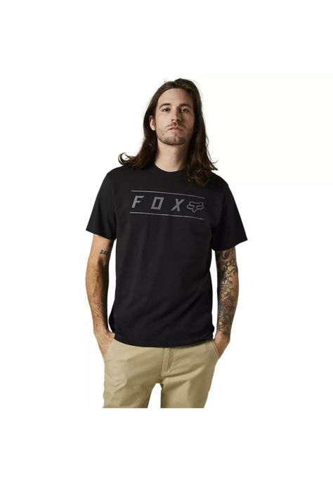 Polera Lifestyle Pinnacle Negro/Gris Fox-0