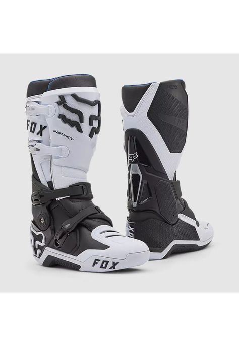 Botas Moto Instinct Blanco/Negro Fox-0