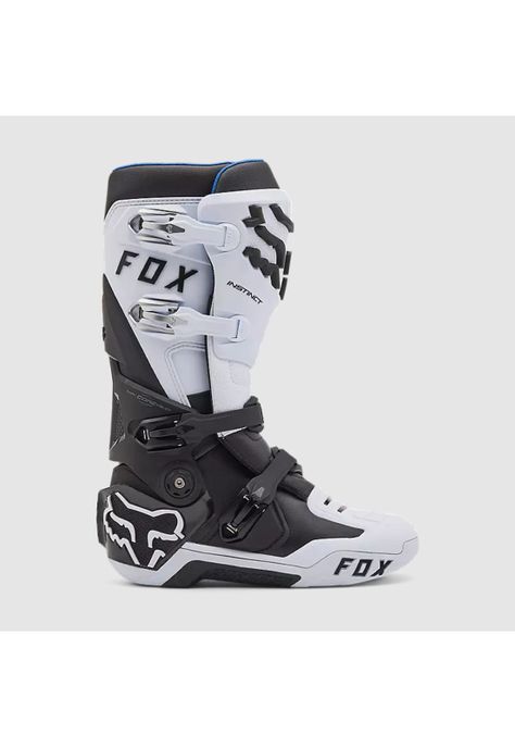 Botas Moto Instinct Blanco/Negro Fox-1
