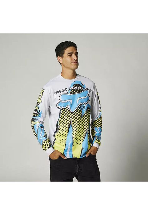 Polera Lifestyle Brushed Gris/Celeste/Amarillo Fox-0