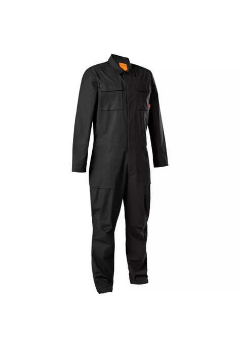 Traje Moto Antipolvo Defend Drive Negro Fox-0