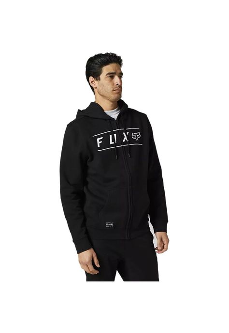 Poleron Lifestyle Pinnacle Zip Negro Fox-0