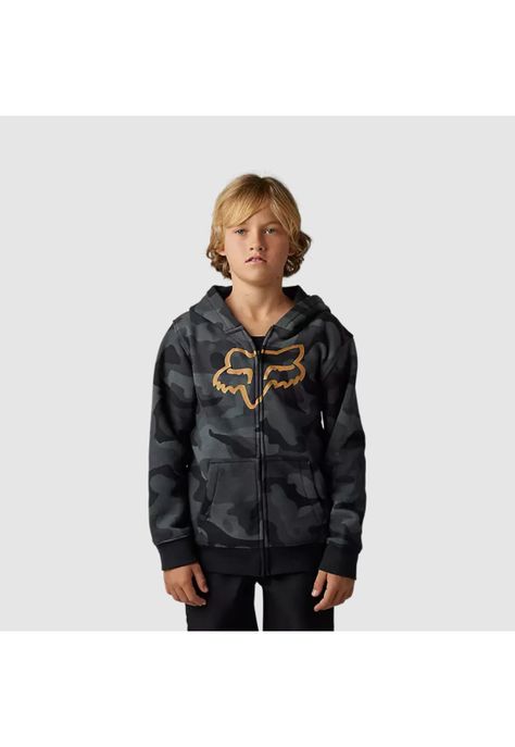 Poleron Lifestyle Niño Pack Camo Negro Fox-0