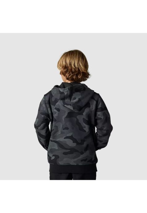 Poleron Lifestyle Niño Pack Camo Negro Fox-2