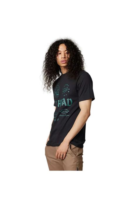 Polera Lifestyle Unlearned Negro Fox-1