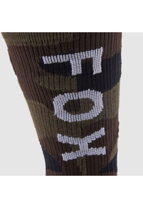 Calcetines Lifestyle Crew Verde Camo Fox-1