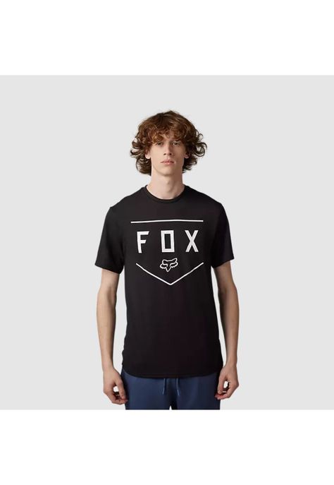 Polera Lifestyle Shield Negro Fox-0