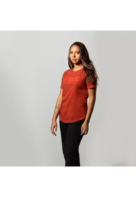 Polera Lifestyle Mujer Bracer Rojo Fox-0