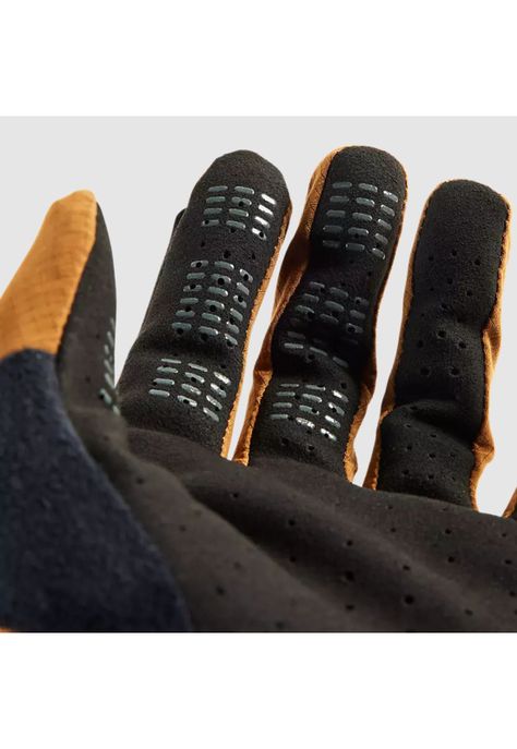 Guantes Bicicleta Flexair Pro Café Mostaza Fox-2