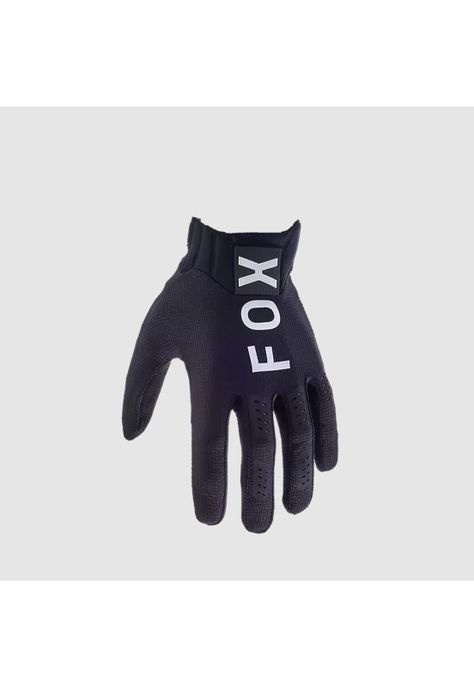 Guantes Moto Flexair Negro/Blanco Fox-0