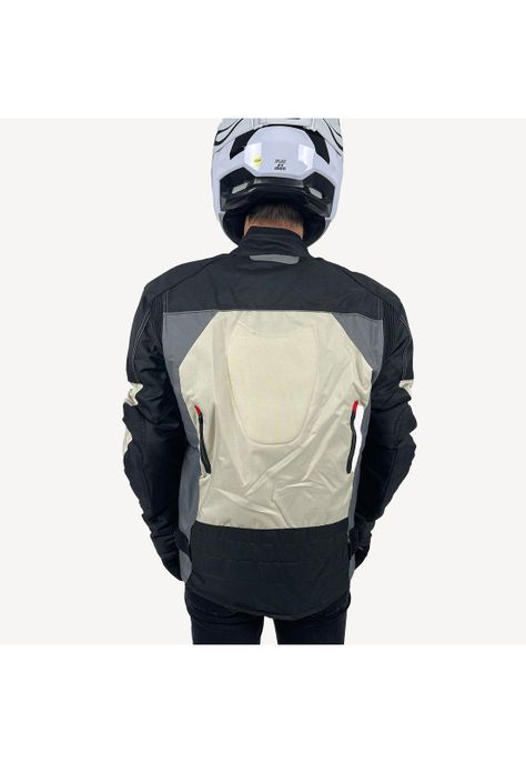 Chaqueta Moto Calle Reikon Gris/Rojo KMZ-3