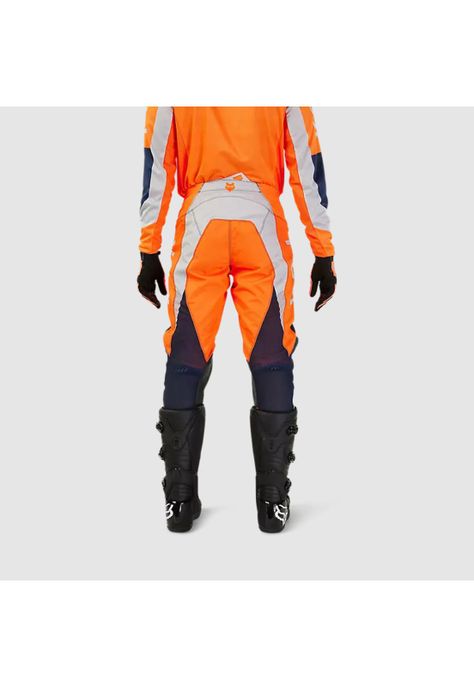 Pantalon Moto 180 Nitro Naranjo Fluor Fox-3