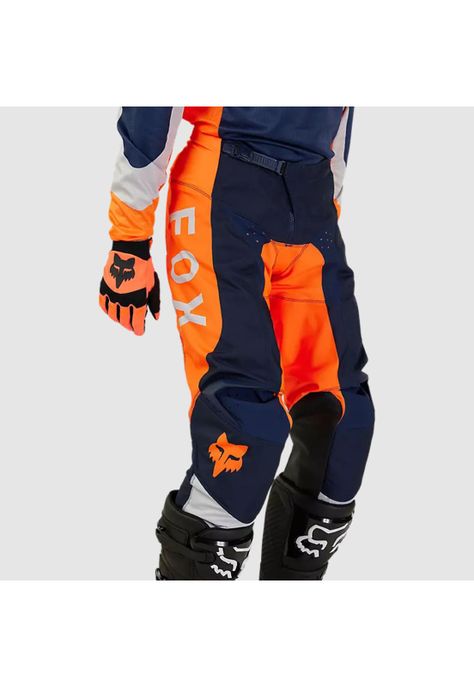 Pantalon Moto 180 Nitro Naranjo Fluor Fox-6