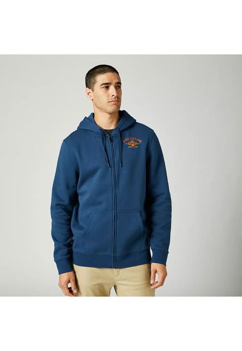 Poleron Lifestyle At Bay Zip Azul Fox-0