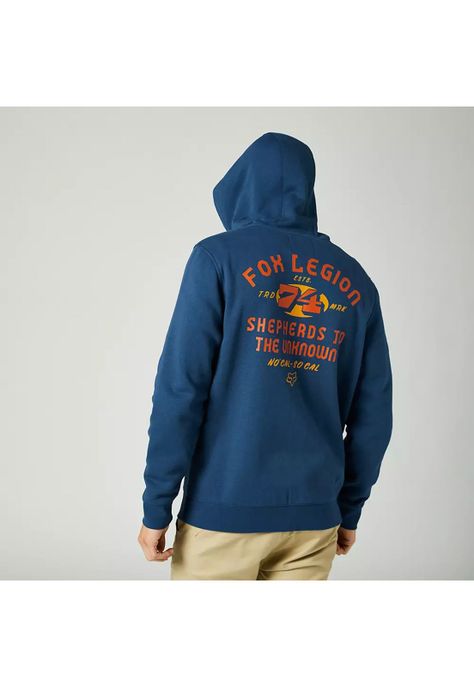Poleron Lifestyle At Bay Zip Azul Fox-1