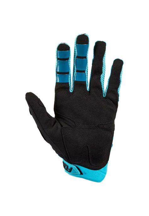 Guantes Moto Mujer Pawtector Celeste/Negro Fox-1