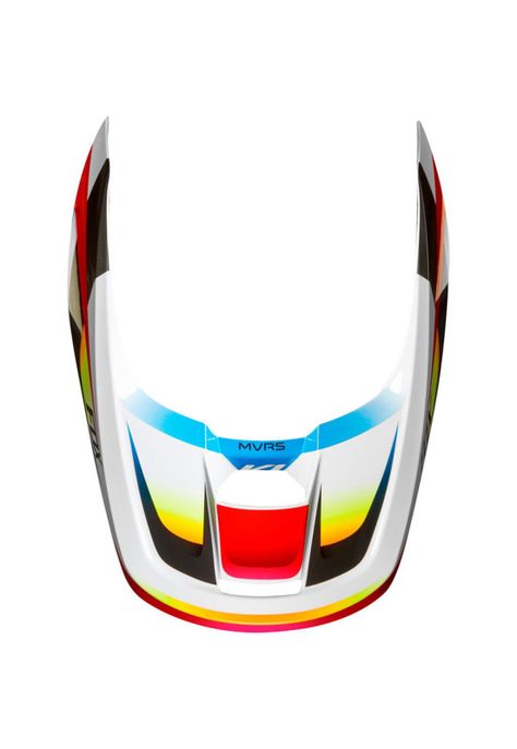Visera Moto Niño Motif Rojo/Blanco Fox-0