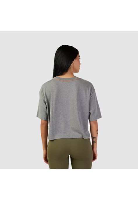 Polera Lifestyle Mujer Cienega Crop Gris Fox-1