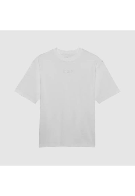 Polera Lifestyle Oversized Wordmark Blanco Fox-3