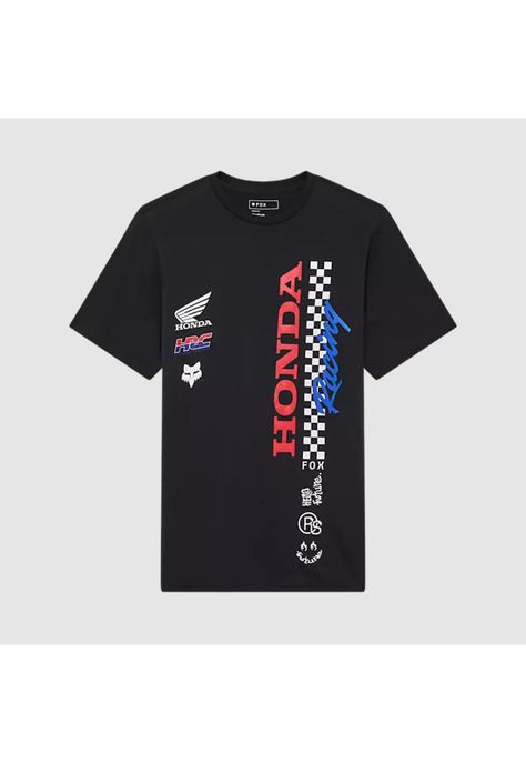 Polera Lifestyle Honda  Negro Fox-0