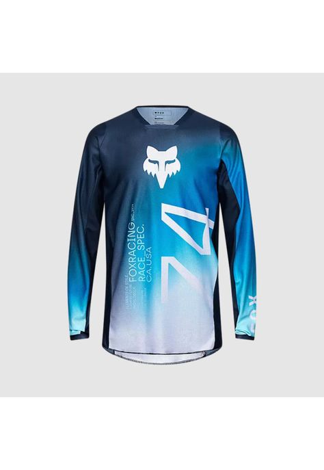 Polera Moto Air Haze 180 Azul Fox-0