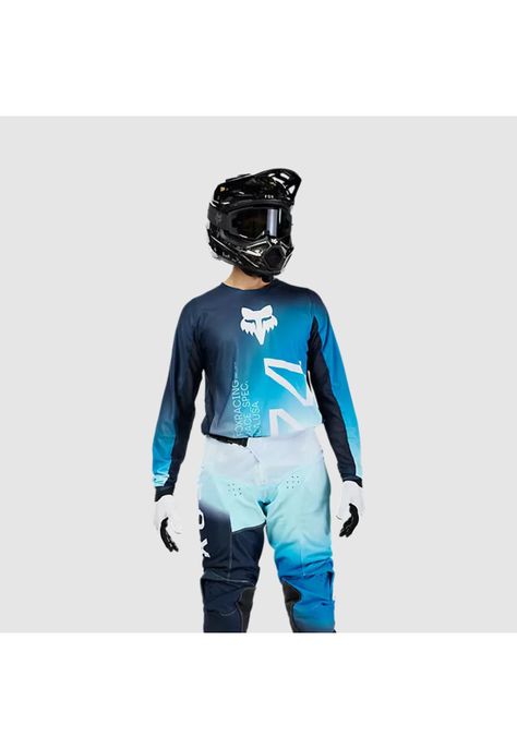 Polera Moto Air Haze 180 Azul Fox-2
