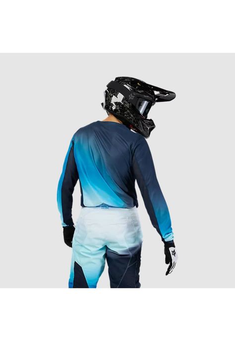 Polera Moto Air Haze 180 Azul Fox-3