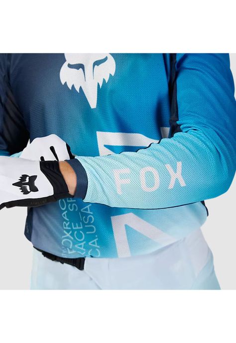 Polera Moto Air Haze 180 Azul Fox-4