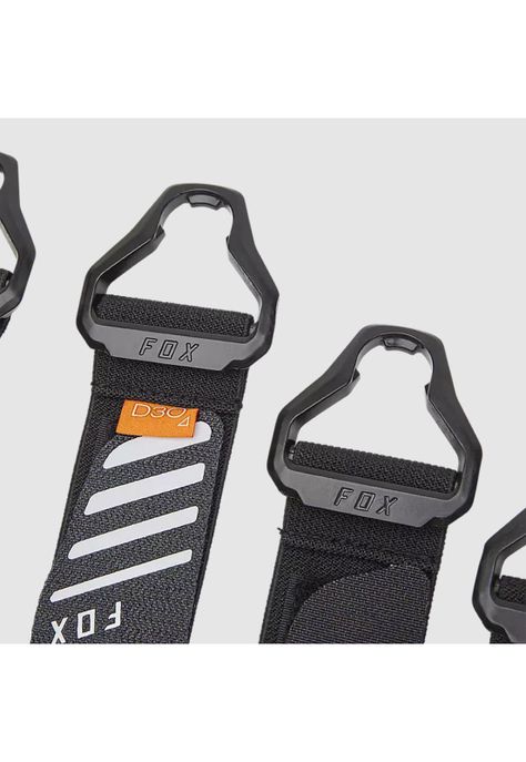 Repuesto Correas Rodilleras Moto Titan Pro D3O® Negro Fox-1