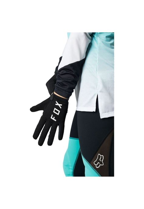 Guantes Bicicleta Mujer Ranger Gel Negro Fox-0