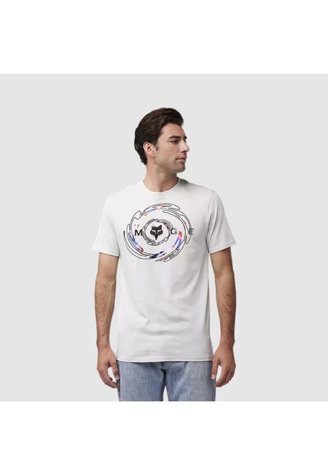 Polera Lifestyle Energy Face Premium Gris Claro Fox-2