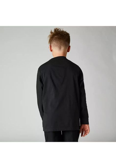Polera Lifestyle Niño BNKR Manga Larga Negro Fox-1