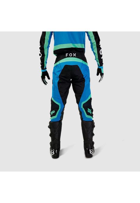 Pantalon Moto 180 Ballast Negro/Azul Fox-3