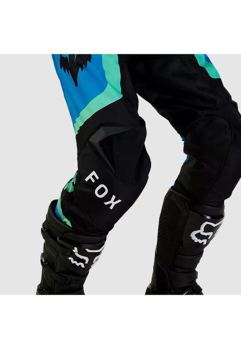 Pantalon Moto 180 Ballast Negro/Azul Fox-4