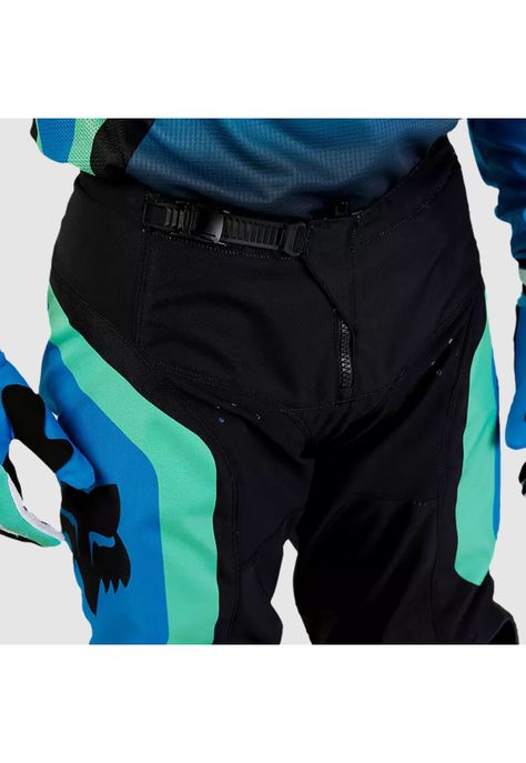 Pantalon Moto 180 Ballast Negro/Azul Fox-5