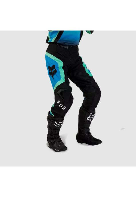 Pantalon Moto 180 Ballast Negro/Azul Fox-6