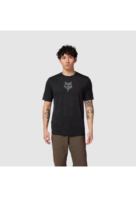 Polera Bicicleta Ranger TruDri™ Negro/Gris Fox-0