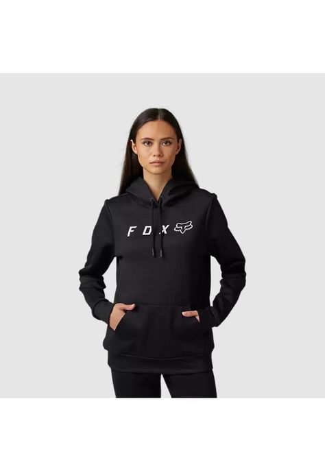 Poleron Lifestyle Mujer Absolute con Capucha Negro Fox-0