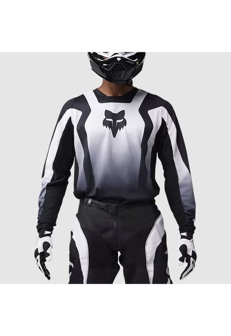 Polera Moto 180 Lean Negro/Blanco Fox-2