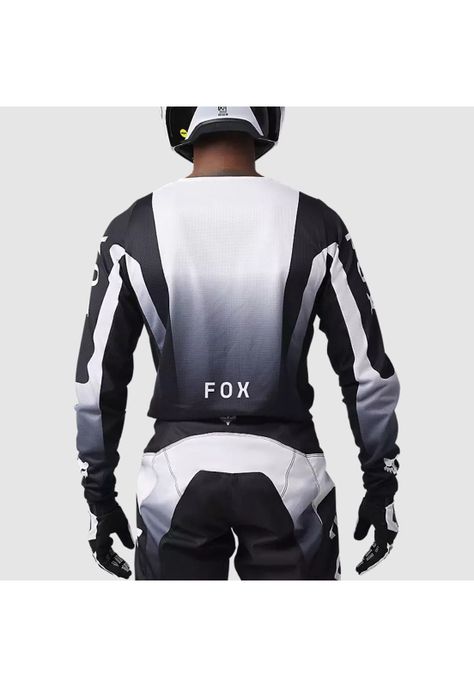 Polera Moto 180 Lean Negro/Blanco Fox-3