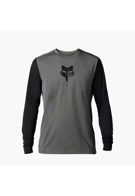 Polera Bicicleta Ranger Trudi™ Manga Larga Gris Fox-0