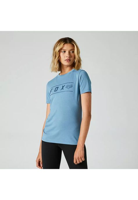 Polera Lifestyle Mujer Pinnacle Celeste Fox-0